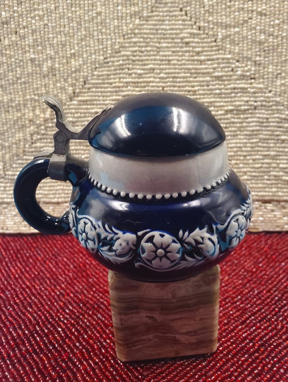 German stoneware mustard pot ( Senftopf)  (C21)